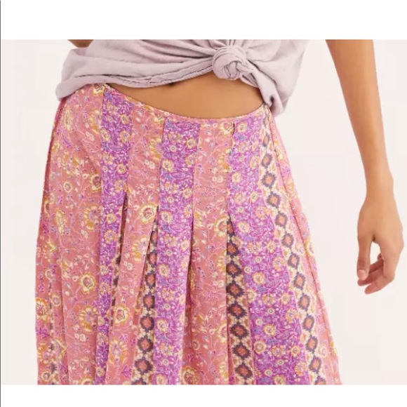 Free People Haley Harem Lounge Boho Print Bottoms - Picture 3 of 12